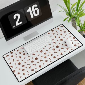 cute pet lover desk mat