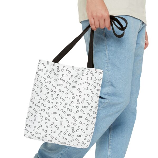 Cute Dog Bone Pattern Tote Bag - Perfect for Pet Lovers - Image 3
