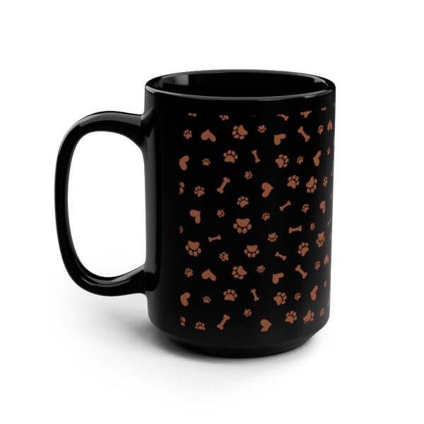 Paw Print Black Mug - 15oz Pet Lover Coffee Cup - Image 7