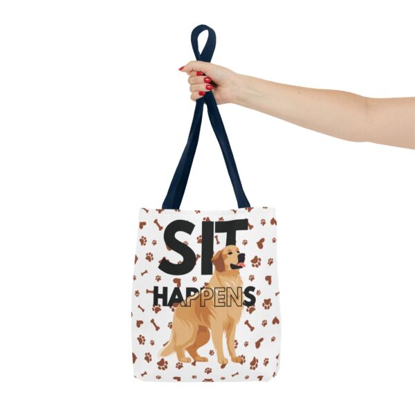 Funny Dog Lover Tote Bag - 'Sit Happens' - Perfect for Pet Owners and Dog Enthusiasts - Image 20