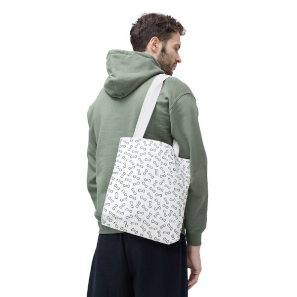 Cute Dog Bone Pattern Tote Bag - Perfect for Pet Lovers - Image 9