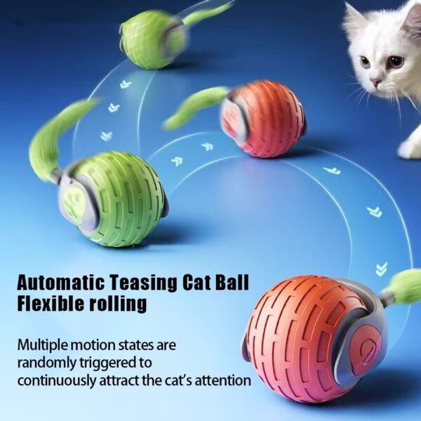 New Interactive Cat Toys Ball Auto Electric Rolling Ball Toys For Cat Kitty Pets - Image 9